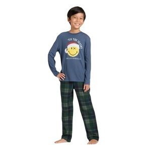 Smileyworld Holiday Tis The Season Long Sleeve Pajama Set Medium (8)
